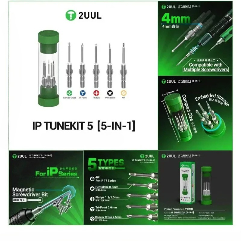 Phone Sanitizer Uv - 2UUL SD25 IP TUNEKIT 5 Schroevendraaierbits