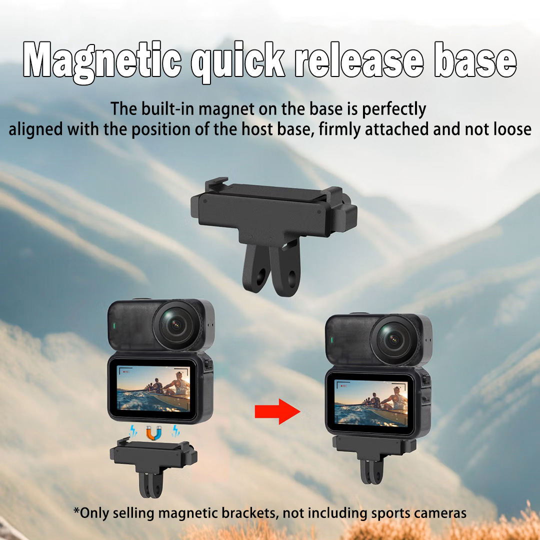Selfie Stick Tripod - Snelontgrendelbare magnetische adapterbasis voor DJI Action