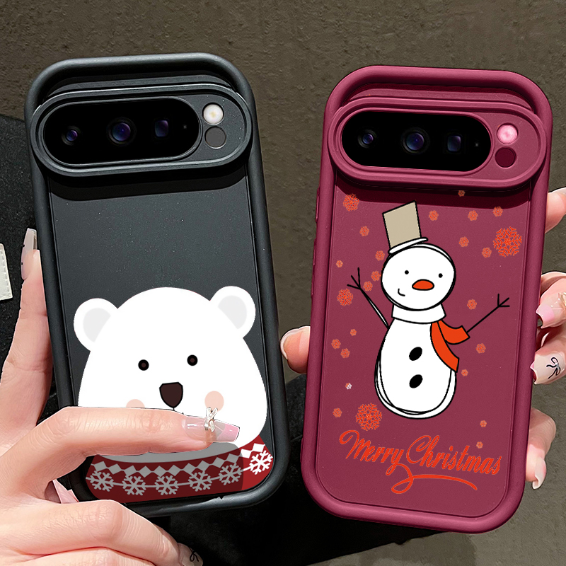 Google Pixel 8A - Kerstcadeau: telefoonhoesje van TPU met patroon