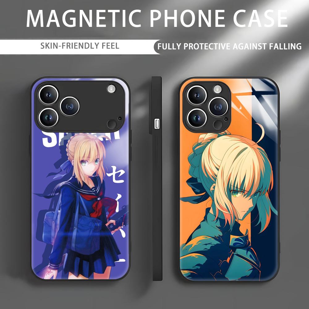 Apple Iphone 15 Pro Max - Anime Fate S-Saber Telefoon Case Voor