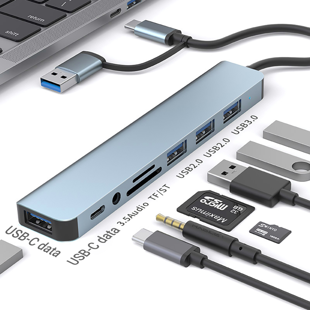 Phone Accessories Officeworks - 9-in-1 Dual Head USB-dockingstation USB-A &