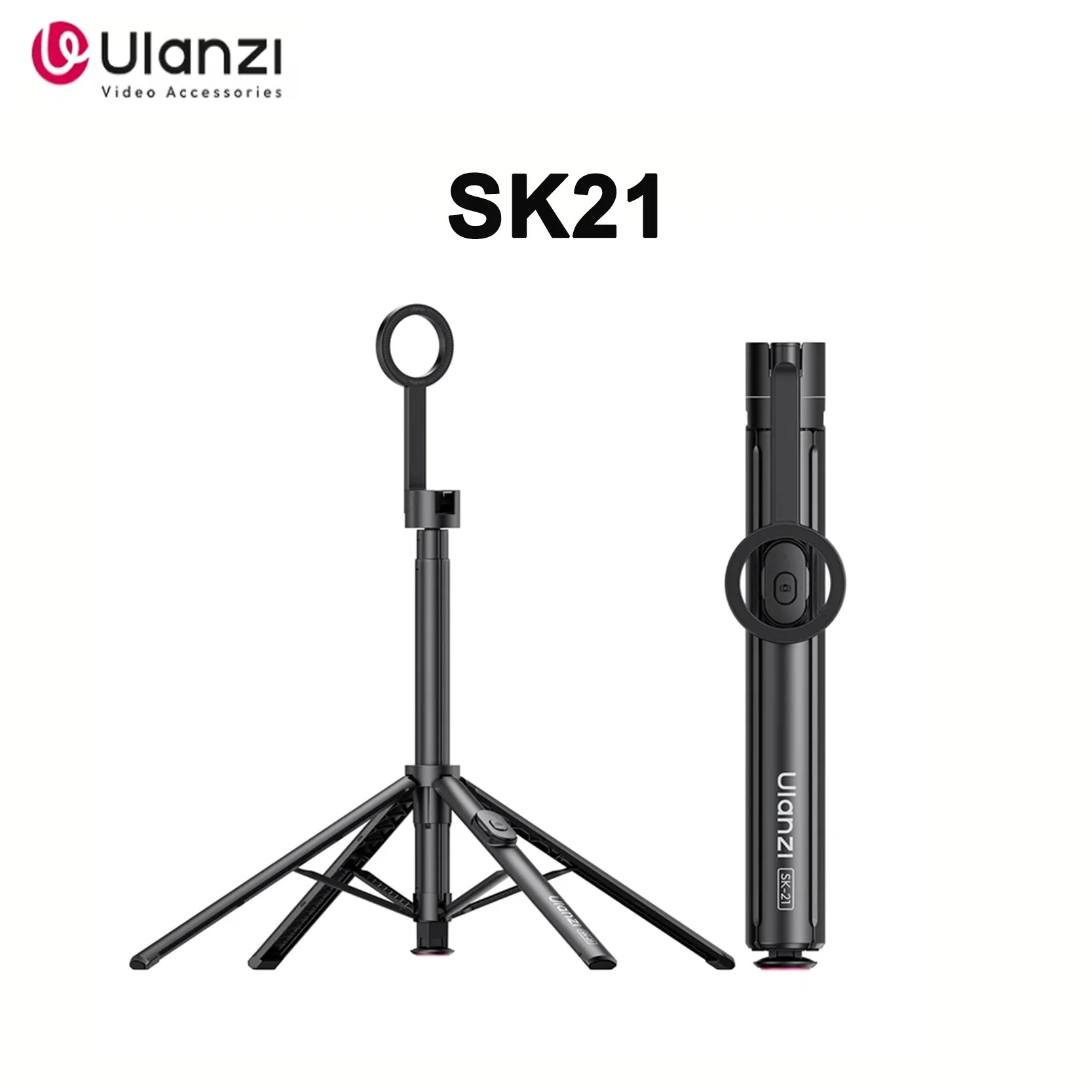 Selfie Stick Tripod - Originele Ulanzi SK21 Magnetische Auto Open