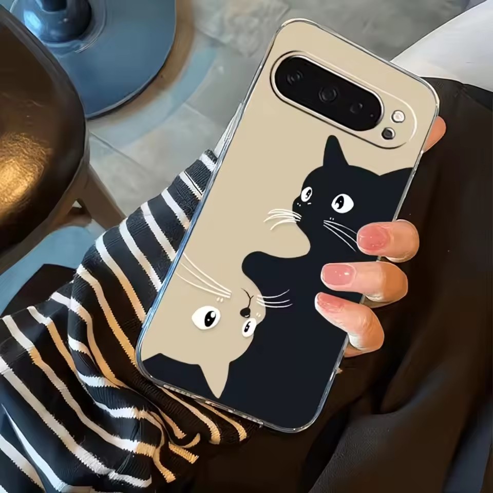 Hot Kawaii Cartoon Zwarte Kat  - Google Pixel 8A recensie en prijs