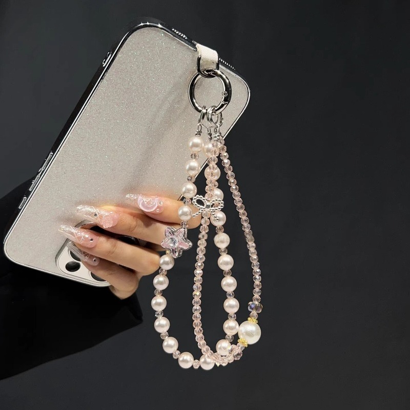 Modieuze parel- en kristallen  - Phone Accessories Chain recensie en prijs
