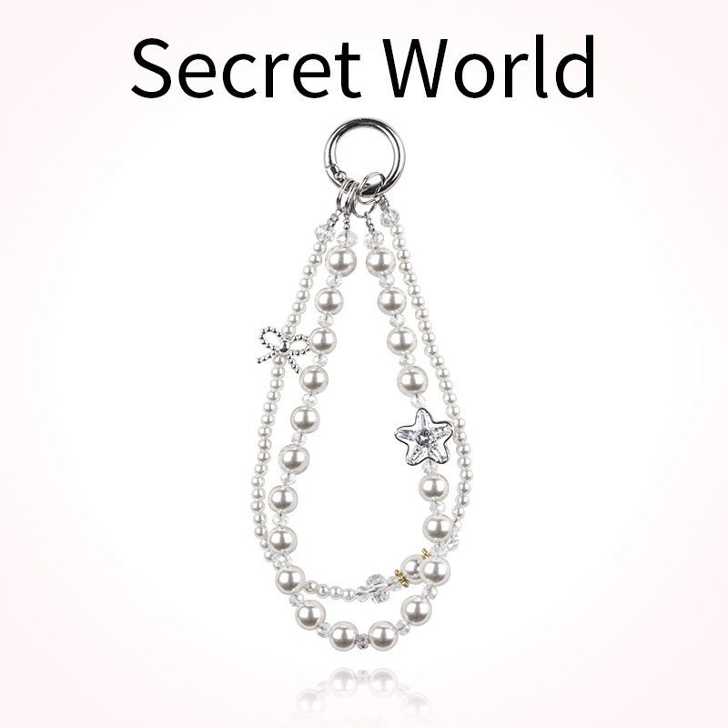 Modieuze parel- en kristallen  - Phone Accessories Chain recensie en prijs